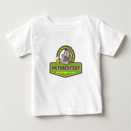 Donkey Beer Drinker Oktoberfest Retro Baby T-Shirt