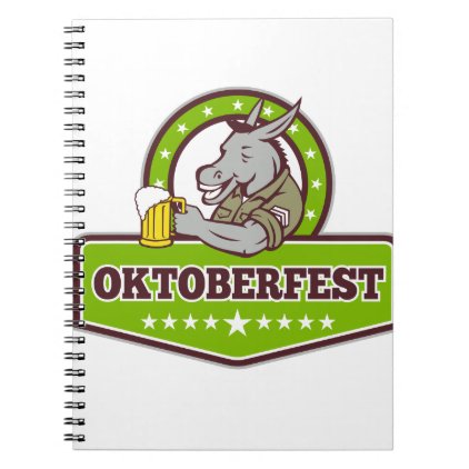 Donkey Beer Drinker Oktoberfest Retro Notebook