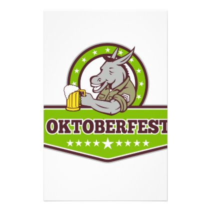 Donkey Beer Drinker Oktoberfest Retro Stationery