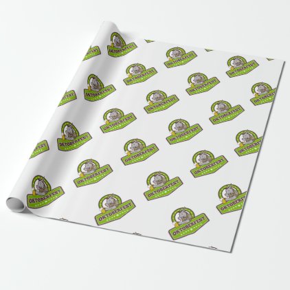 Donkey Beer Drinker Oktoberfest Retro Wrapping Paper