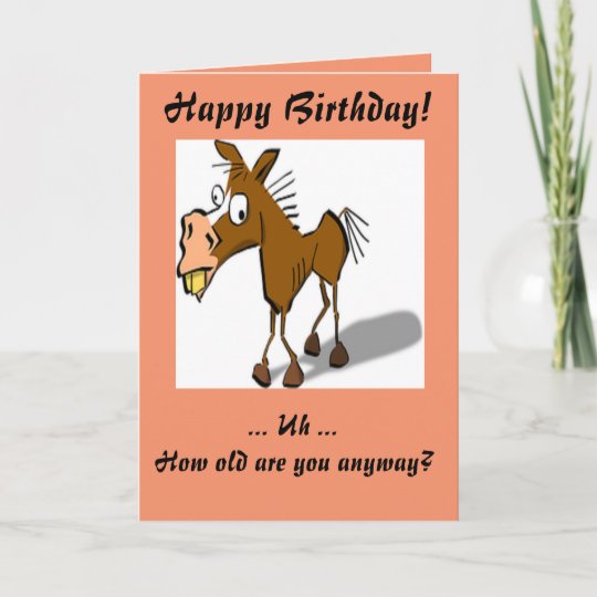 Donkey Birthday Greetings Card | Zazzle.com