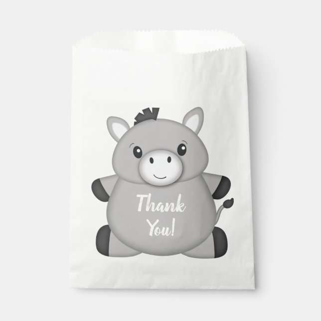 Donkey Birthday Party  Favor Bag (Front)