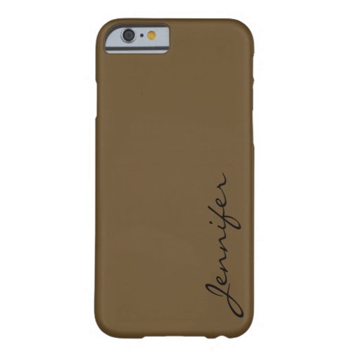 Donkey brown color background barely there iPhone 6 case