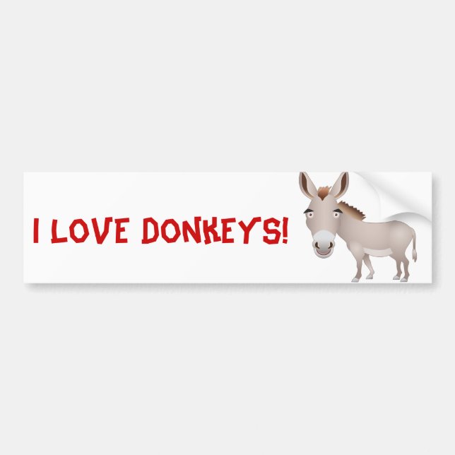 Donkey Bumper Sticker (Front)