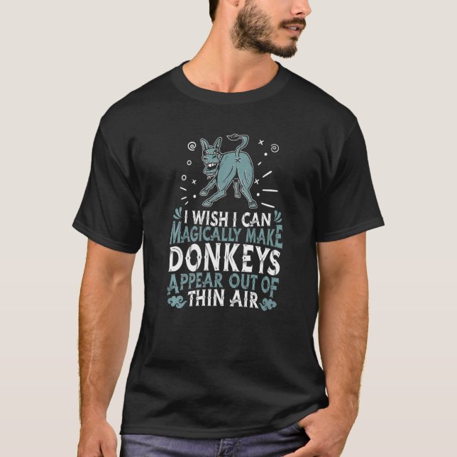Donkey Burden Animal  Magical Magiian Magic Mule T-Shirt (Front)
