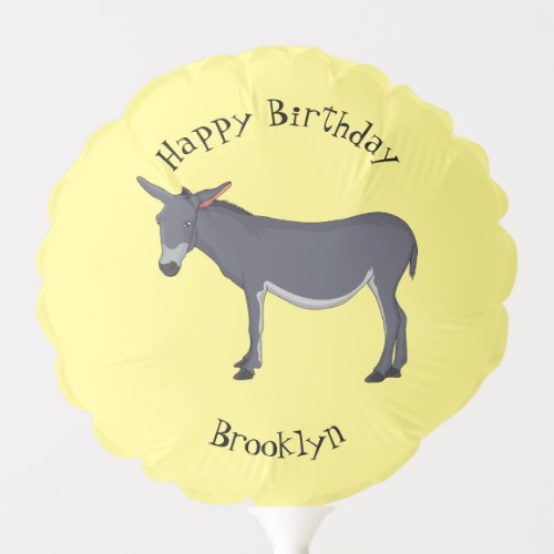 Donkey cartoon illustration  balloon