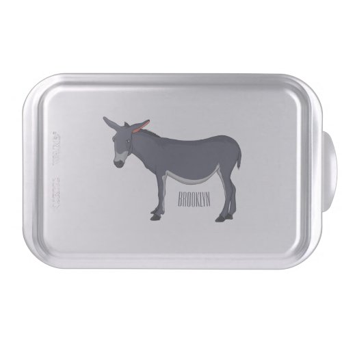 Donkey cartoon illustration cake pan