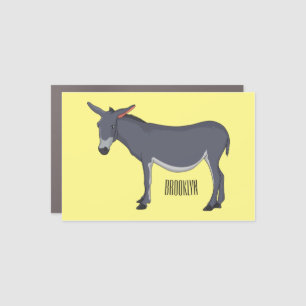 Donkey cartoon illustration car magnet