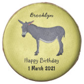Donkey cartoon illustration chocolate covered oreo (Front)