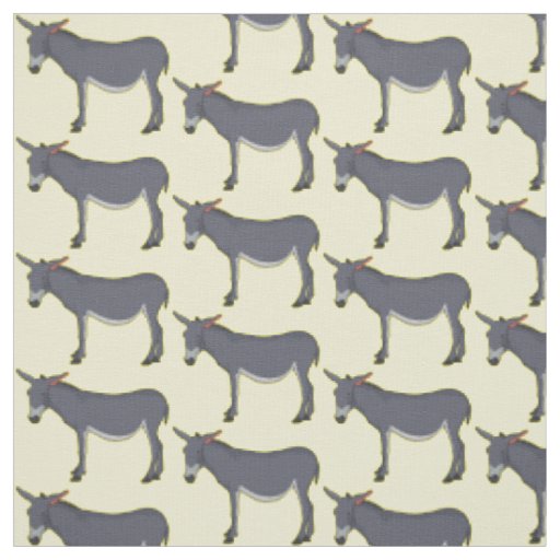 Donkey cartoon illustration  fabric