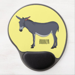 Donkey cartoon illustration gel mouse pad