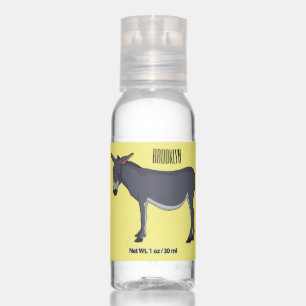 Donkey cartoon illustration hand sanitizer