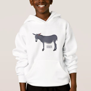 Donkey cartoon illustration hoodie