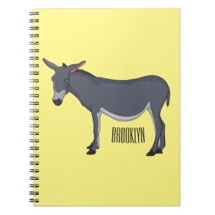 Donkey cartoon illustration notebook