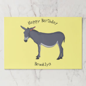 Donkey cartoon illustration  paper pad