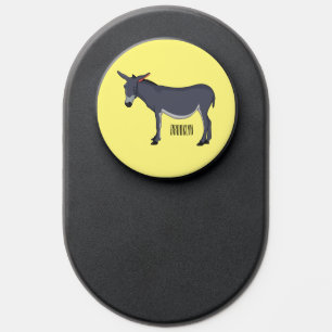 Donkey cartoon illustration PopSocket