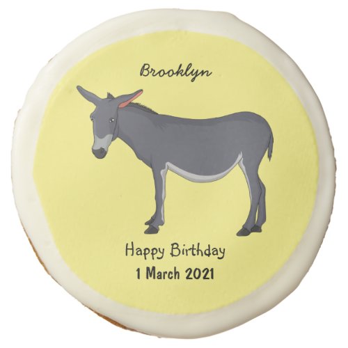 Donkey cartoon illustration sugar cookie