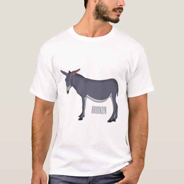 Donkey cartoon illustration  T-Shirt (Front)
