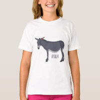 Donkey cartoon illustration 