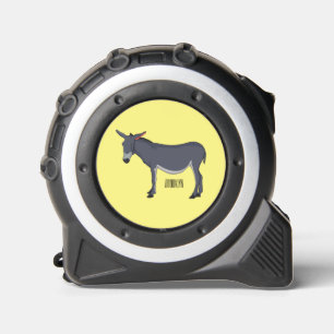 Donkey cartoon illustration  tape measure