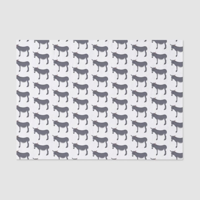 Donkey cartoon illustration  tissue paper (Front)