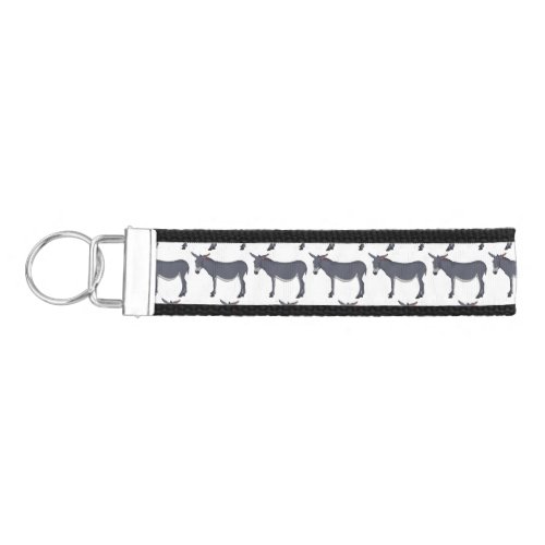 Donkey cartoon illustration  wrist keychain