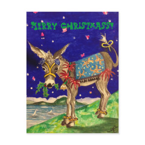 Donkey Christmas Cards