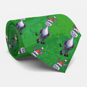 Donkey Christmas Neck Tie