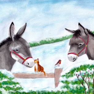 Donkey Christmas Puzzle 