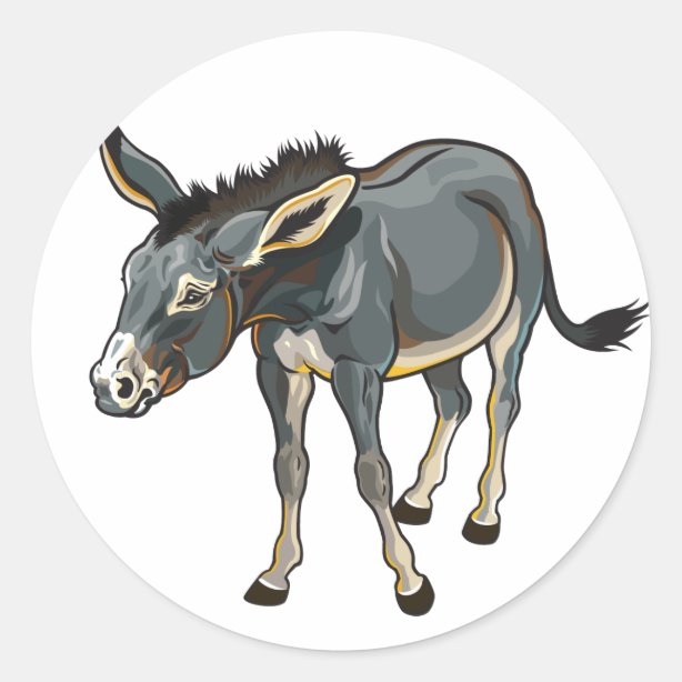 Donkey Stickers Zazzle