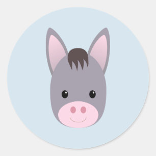 Donkey Classic Round Sticker