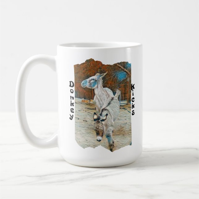 Donkey coffee mug for donkey lovers (Left)