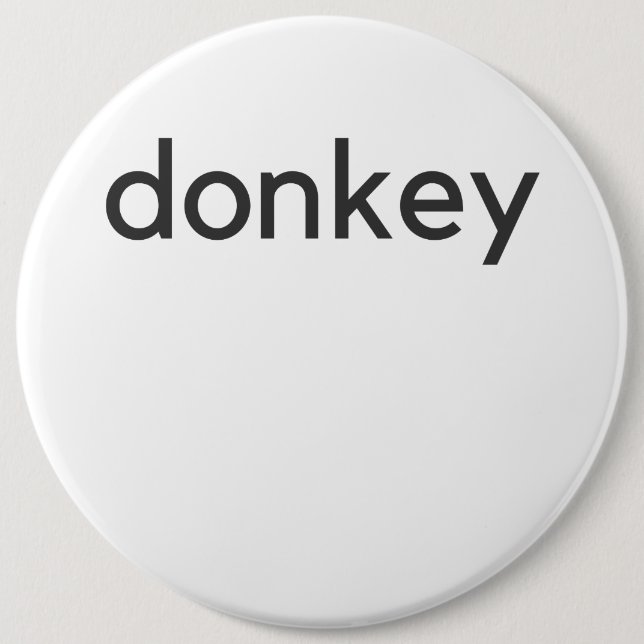 donkey dark button (Front)