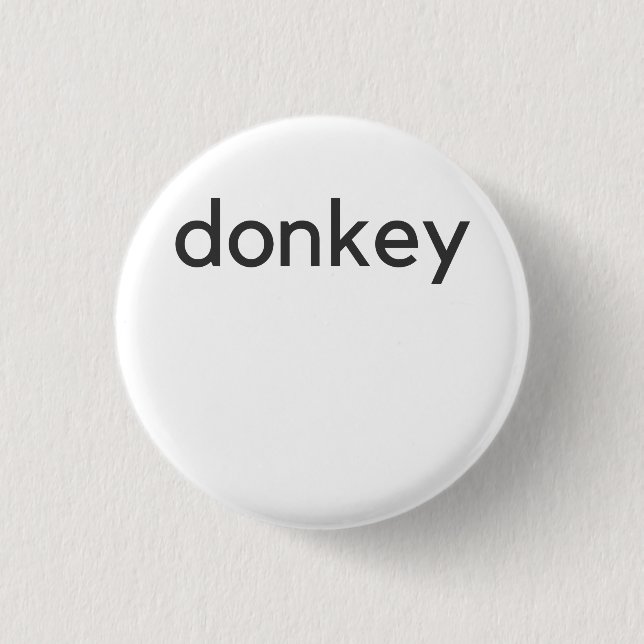 donkey dark button (Front)