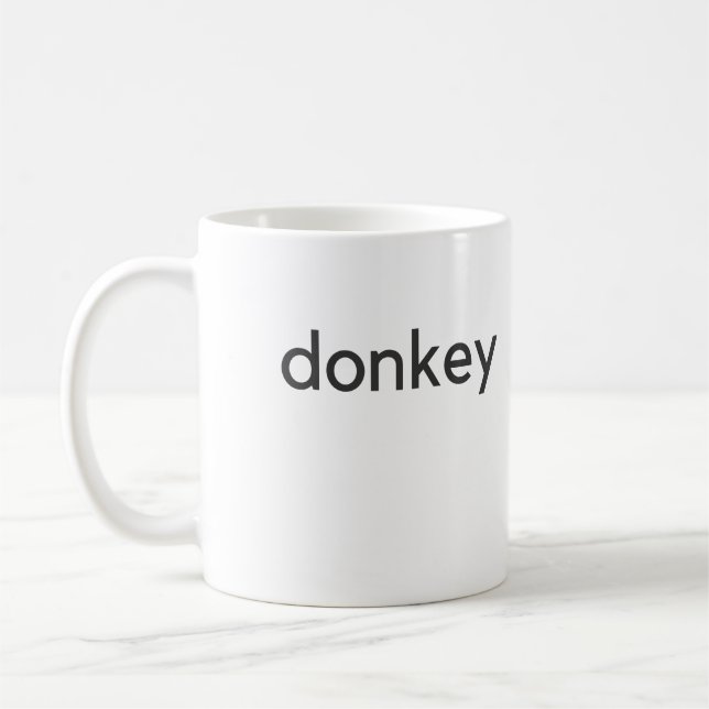 donkey dark coffee mug (Left)