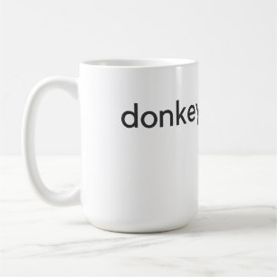 donkey dark coffee mug