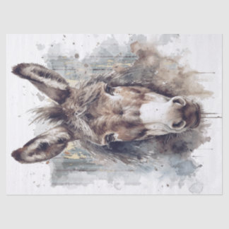 Donkey Decoupage Tissue Paper