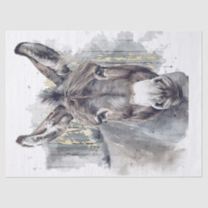 Donkey Decoupage Tissue Paper