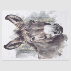 Donkey Decoupage Tissue Paper