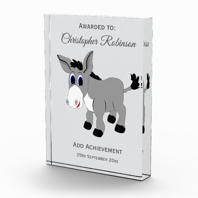 Donkey Design Acrylic Award (Right)