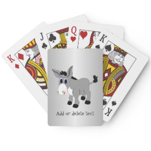 Donkey Design Any Colour Background Poker Cards