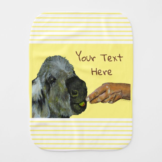 Donkey Design Burp Cloth (Front)