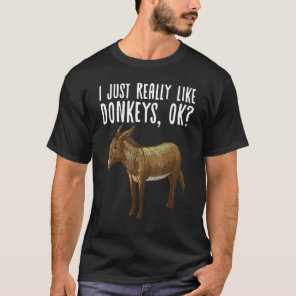 Donkey Design For Men Women Mule Animal Farming Ho T-Shirt