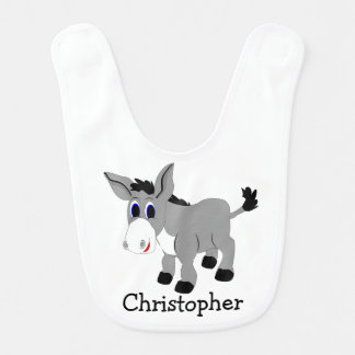 Donkey Design Just Add Name Baby Bib