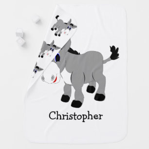 Donkey Design Just Add Name Stroller Blanket