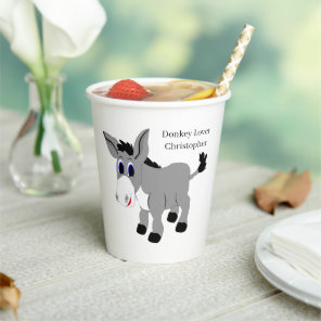 Donkey Design Paper Cups