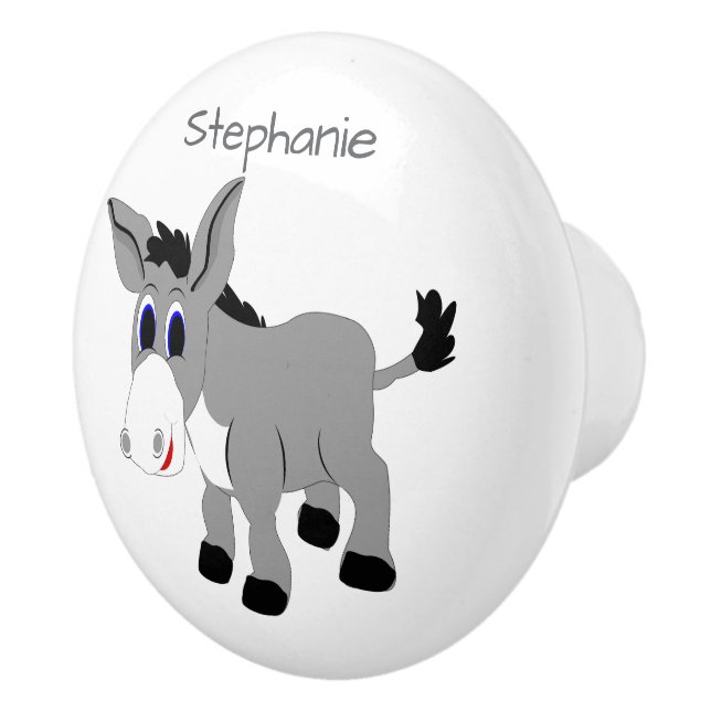 Donkey Design Personalised Ceramic Knob (Right)