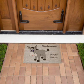 Donkey Design Personalised Fiber Doormat