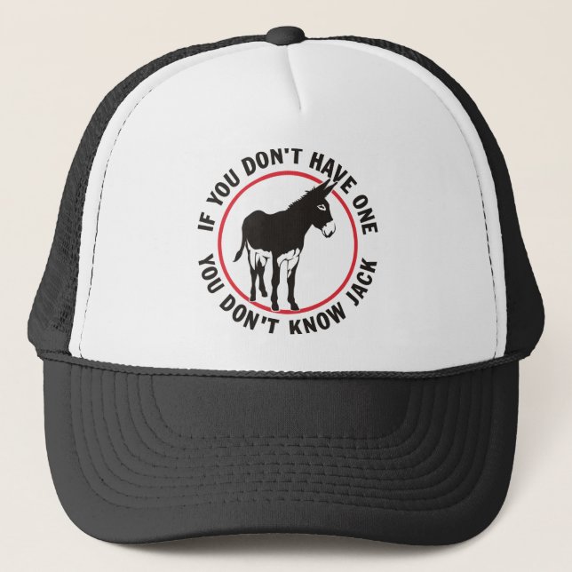 Donkey Dont Know Jack Trucker Hat (Front)