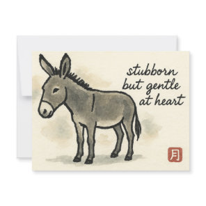 Donkey Etegami Postcard